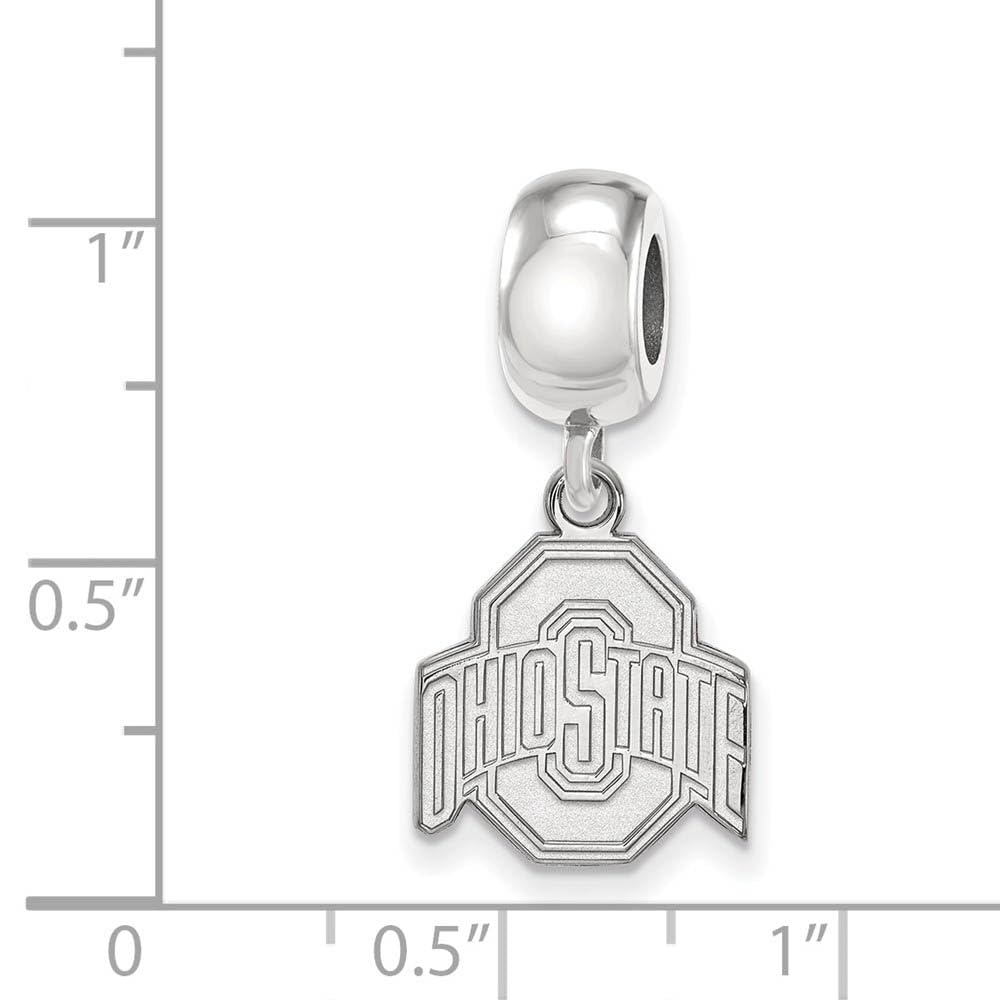 LogoArt Sterling Silver Ohio State University Small 'O' Dangle Bead Charm