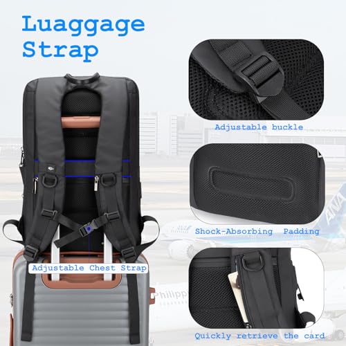 Mochila portátil impermeable Tzowla tamaño 17.3 pulg miniatura 5