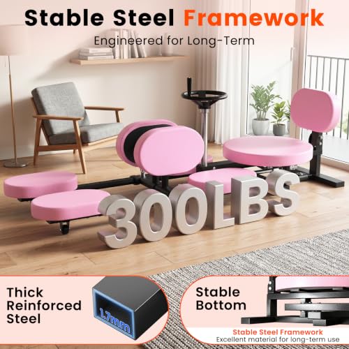Image of Leg Stretcher, Split Machine for Fexibility & Splits Training | 0-200 Adjustable Stretching Equipment for Home Gym, Heavy Duty Steel Frame Leg Stretching Training Machine