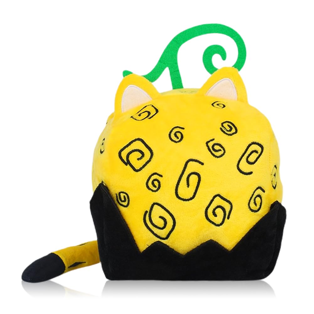 LabDip Fruits Plush Toy,Blox Yellow Cat Box Plushies Toy for TV Fans Gift,Soft Stuffed Animal Pillow Cute Stuffed Figure Doll for Kids and Adults, Birthday for Boys