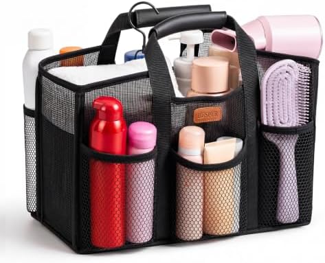 HESPER Mesh Shower Caddy for College Dorm with Hook and Soft Handles - 1