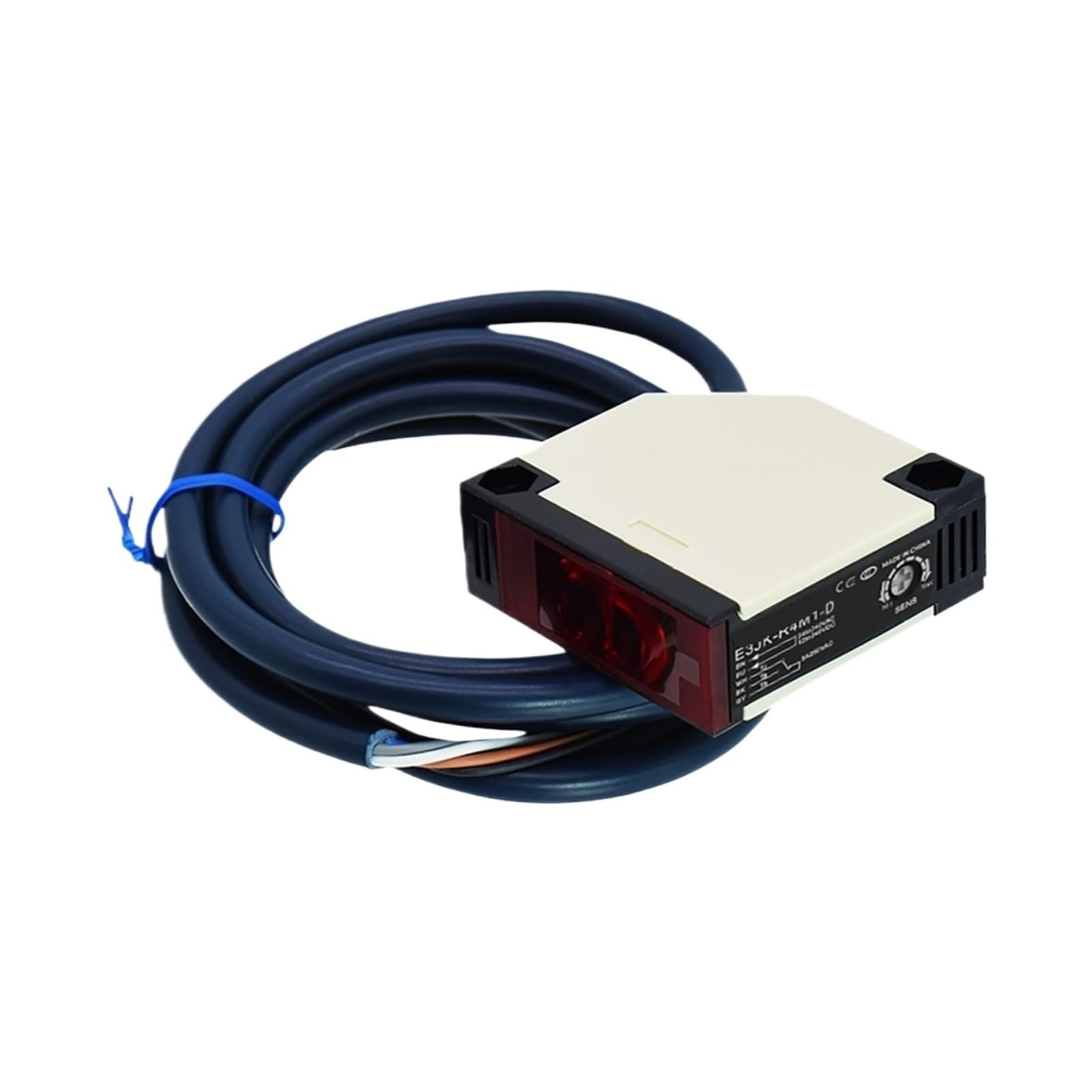 JJKKOZVQF Diffuse Reflection E3JK Photoelectric Sensor AC and DC Universal Sensing Distance 30CM Infrared Diffusion Optical Switch(DC AC Universal)