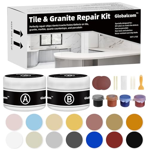 Globalcom Tile and Granite/Marble Repair Kit,...