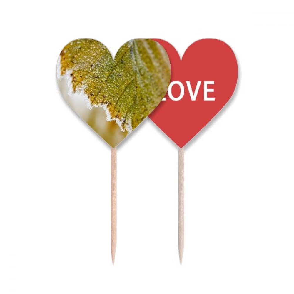 Cure-dents drapeau love heart pour éviter les doigts sales au buffet de fête