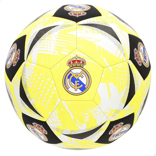ColorBaby Real Madrid balón de fútbol Playa, Neopreno, Talla 5, diámetro 21 cm, Resistente al Agua, diseño Oficial del Equipo (77614)