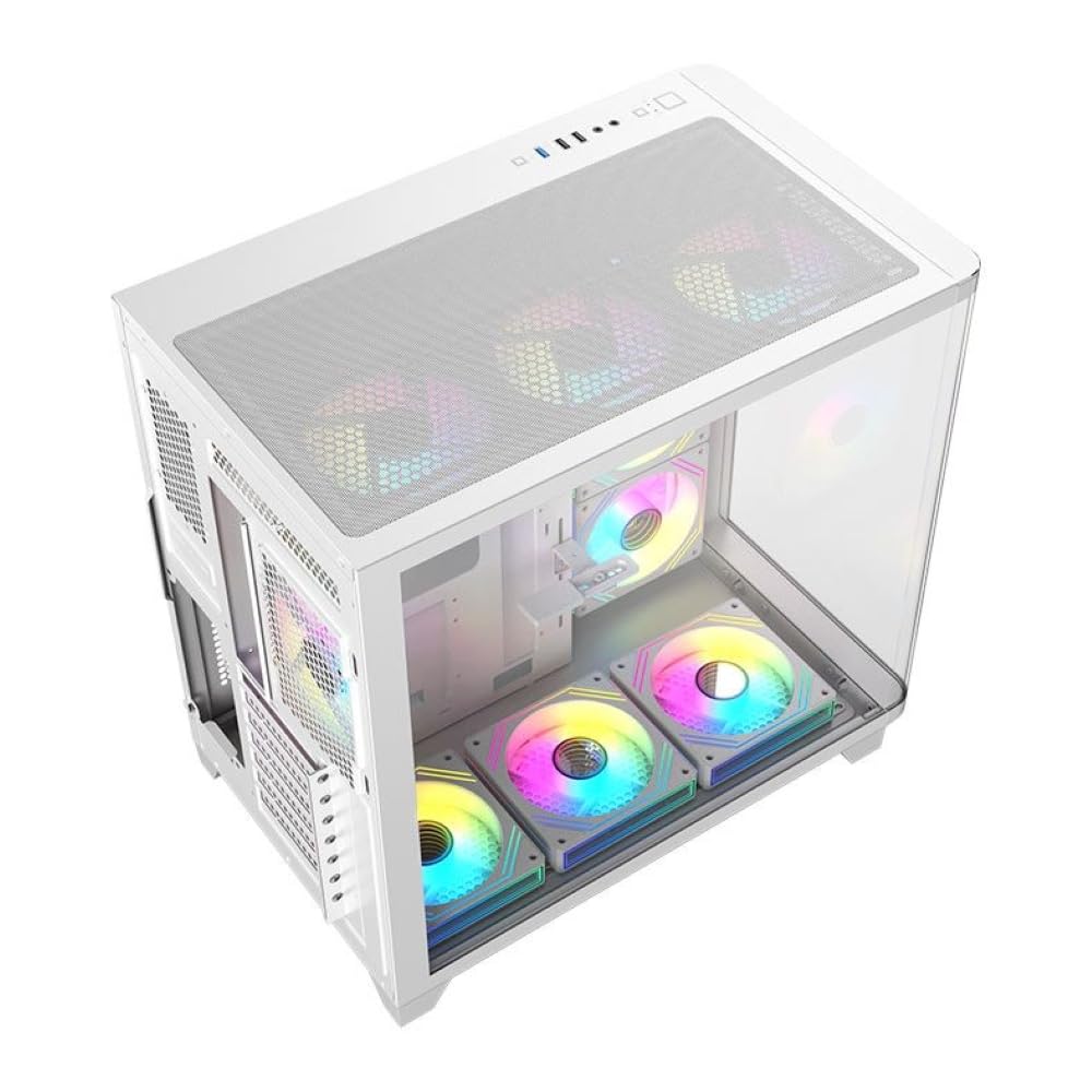 Gabinete Gamer Acegeek CurveX | Mid-Tower | Lateral de Vidro