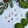 SUPERFINDINGS 36Pcs Tree of Life Pendant Charms Antique Silver Wire Wrapped Crystal Pendants Quartz Heart Pendants for Jewelry Making Necklace Earrings Bracelet DIY, Hole: 2mm #3