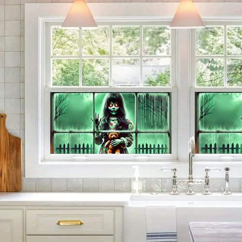 Película para ventana HOMETITUTE diseño terror 39.3x17.7 pulg miniatura 3