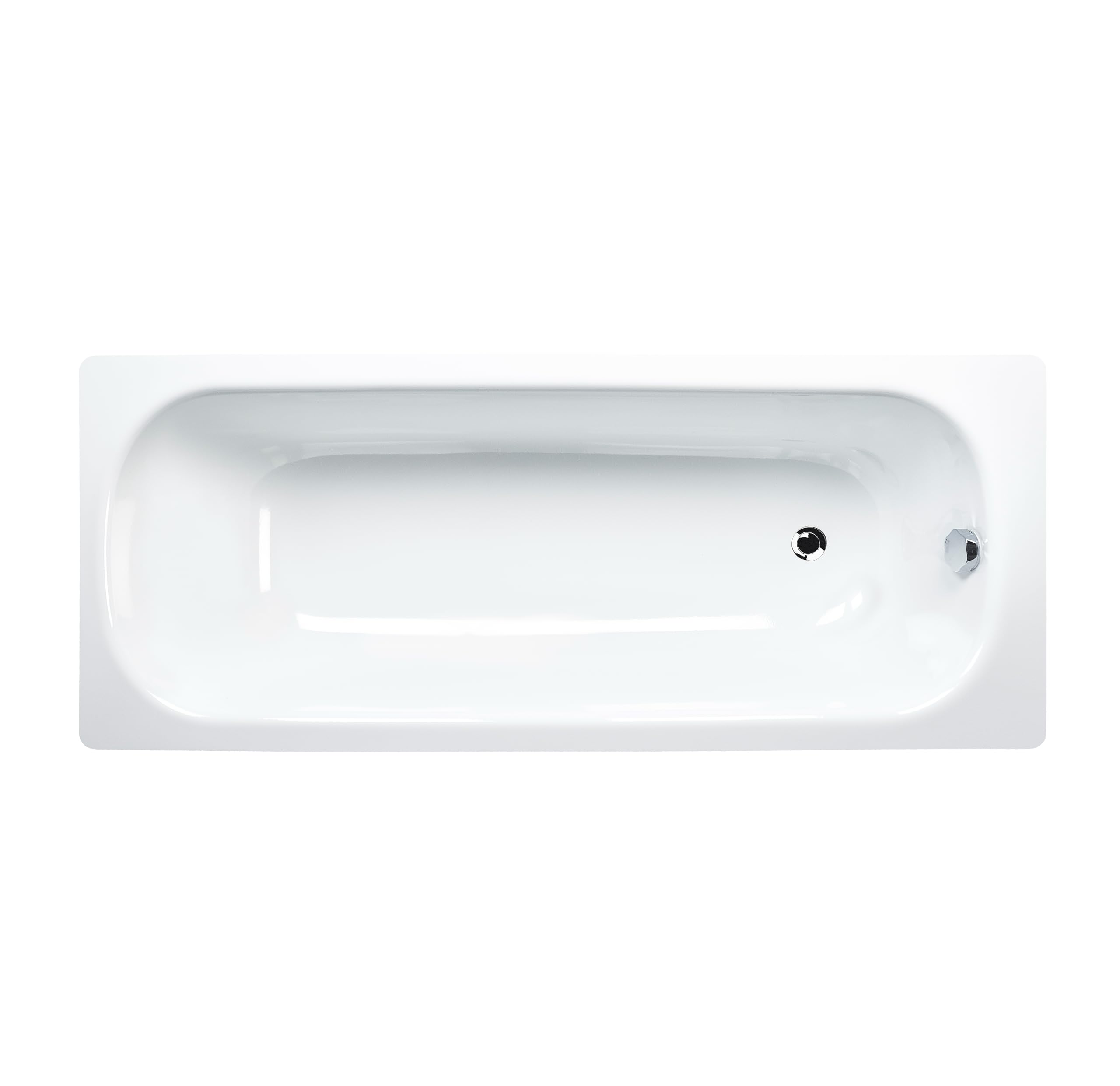 JACOB DELAFON Bañera de acero 140x70 cm rectangular PREVIRA Antideslizante Desagüe incluido Color Blanco Máxima higiene Fácil limpieza y mantenimiento E5P41G-00
