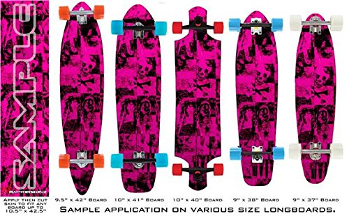 Pink Scene Kid - Decal Style Vinyl Wrap Skin fits Longboard Skateboards up to 10