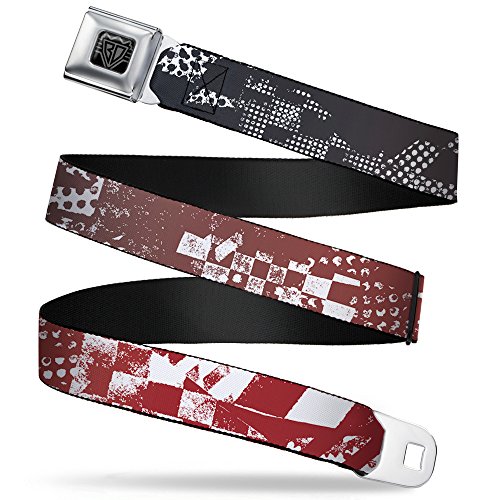 Cinturón de seguridad Buckle-Down Grunge ajustable para niños ideal para el colegio y parques