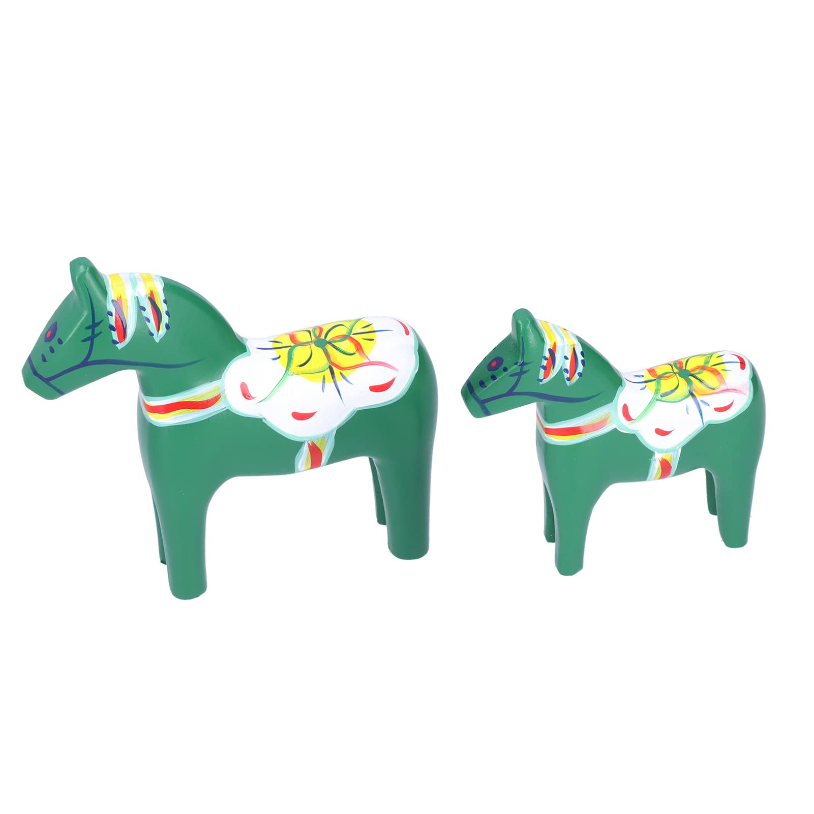 TomotatoHand Painted Horse Figurines,Traditional Wooden Swedish Dala Horse Animal Carving Ornaments for Home, Horse Memorial Gifts