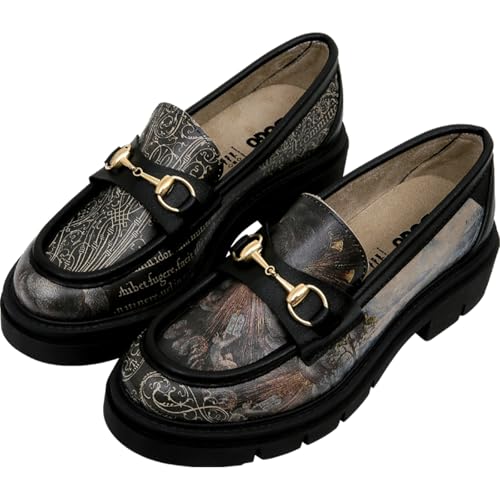 Image of DOGO Penny Loafers for Women - Handmade and Vegan Leather Platform Loafers for Women