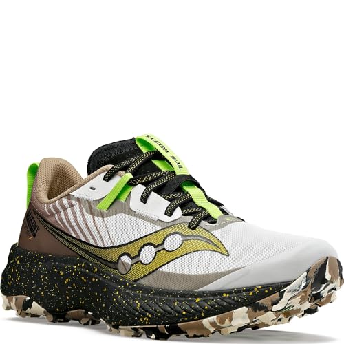 Saucony Tênis de caminhada masculino Endorphin Edge, Nevoeiro/preto, 42