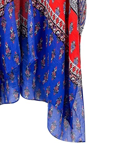 Image of Breezy Lane Women's Kimono Cardigan Summer Swimsuit Coverups Beach Cover Up with Floral Print for Vacation