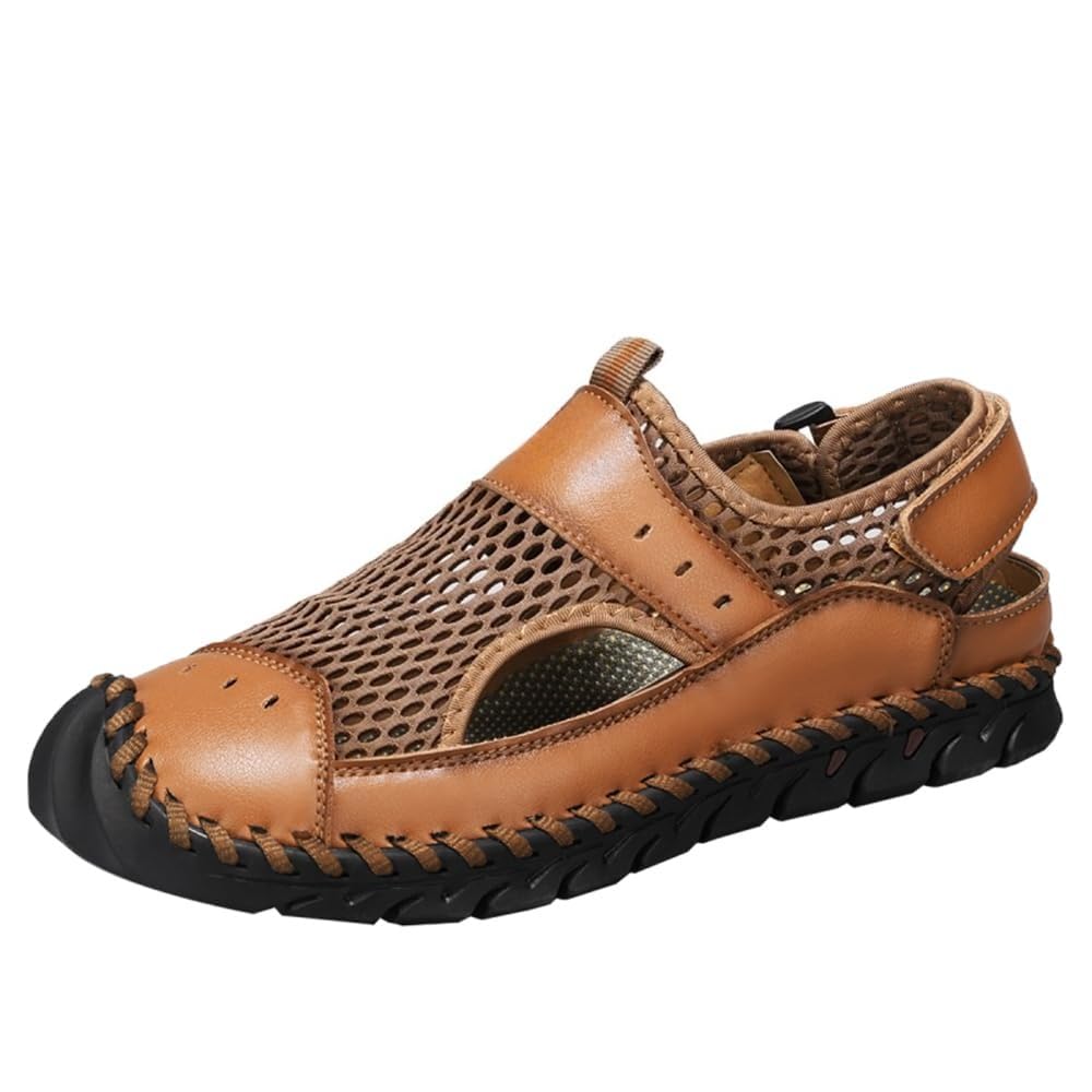 Men's Casual Sandals Closed Toe Outdoor Summer Beach Breathable Lightweight Mesh Adjustab…