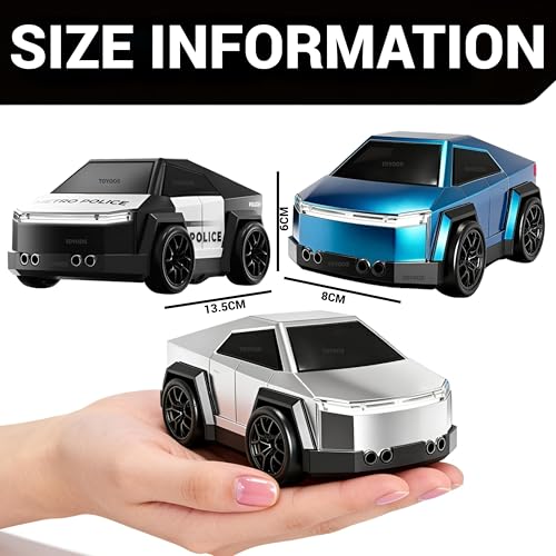 Image of Smart RC Police Car for Kids with Mist Spray, Drift & 360 Spin, Follow Me & Escape Mode, LED Lights, 3 Music Modes, USB Type-C Rechargeable Remote Control Toy Car Gift for Boys & Girls