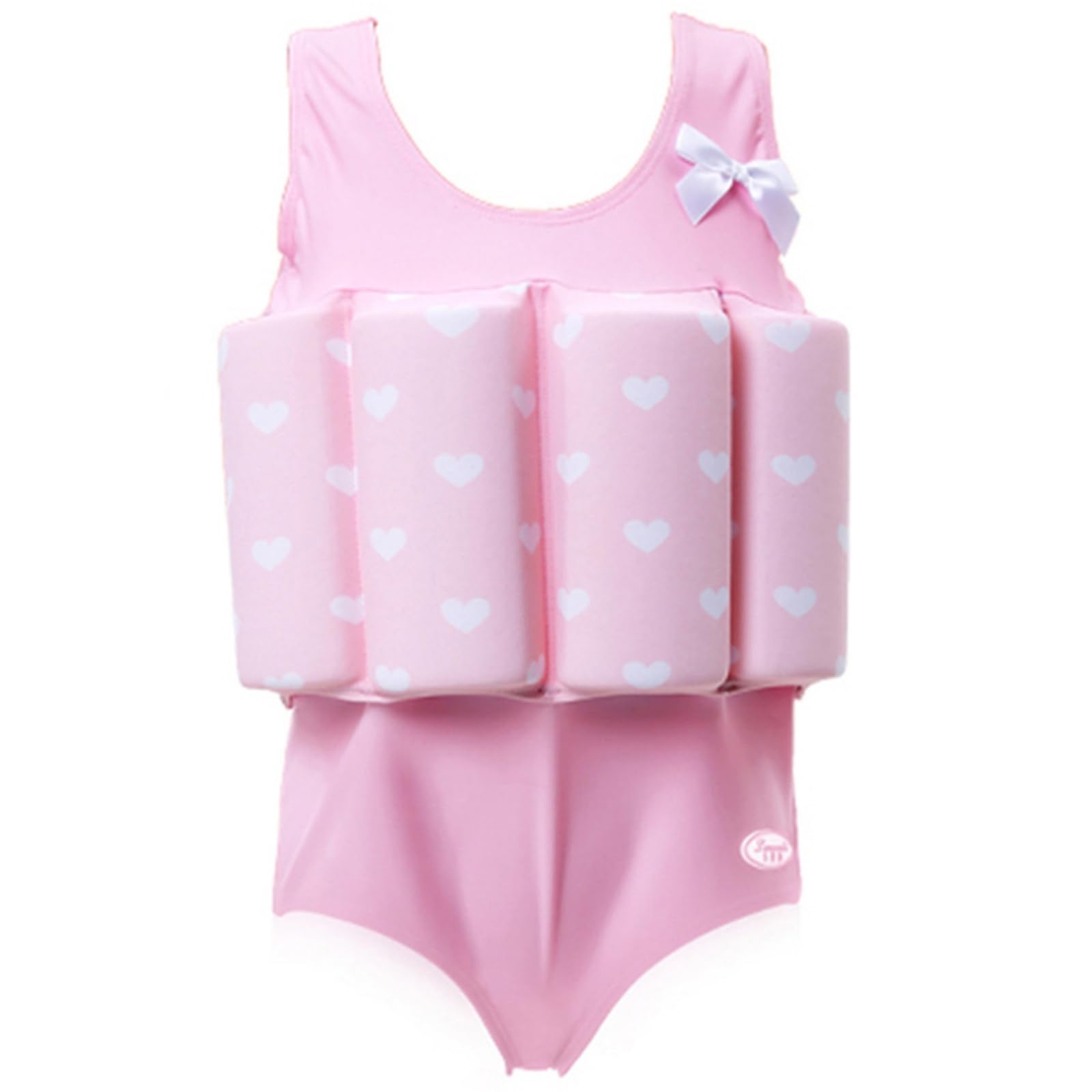 Toddler Kids One-Piece Float Swimsuit with Adjustable Buoyancy UPF 50+ Sun Protection for Beach Pool Boys Girls