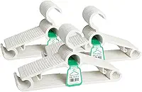 Kit 20 Unidades Cabide Branco Resistente Kits Cabides Reforçados Para Roupas Pesadas Resistentes Calças Shorts Camisetas Camisas Multiuso CSCABIDES