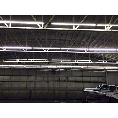 LED Tube Light Bulb 8FT Double Row LEDs,T8 65W,Single Pin FA8 Base Led Shop Lights 150W Fluorescent Lamp Replacement Dual-Ended Power, Cool White 6000K, 7800LM, Clear Cover, AC 85-277V 4 Pack - Thumbnail 7