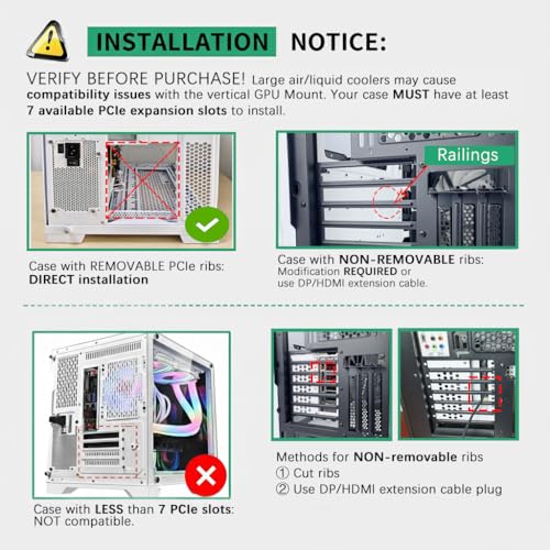 Kit soporte vertical GPU Formulamod con cable PCIe 5.0 miniatura 5