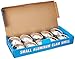 DCS Deals Set of 250 Disposable Clam Shells Aluminum Foil Food Shell Pans for Making Tasty Appetizers Like Clams Casino, Oysters, Crab Cakes, Dips, and More Premium Large Clam-Shell Baking Dishes,