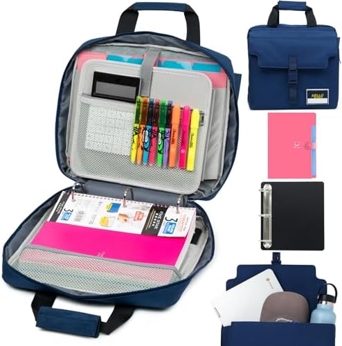 Realove 3-Inch Zipper Binder With Backpack Straps - Multi