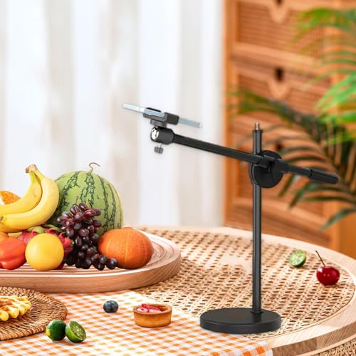 Soporte de cámara multiángulo para grabar tutoriales de mesa y videos cenitales 4