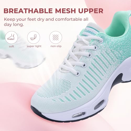 Image of Womens Slip On Tennis Sneakers Walking Running Shoes Easy to Wear