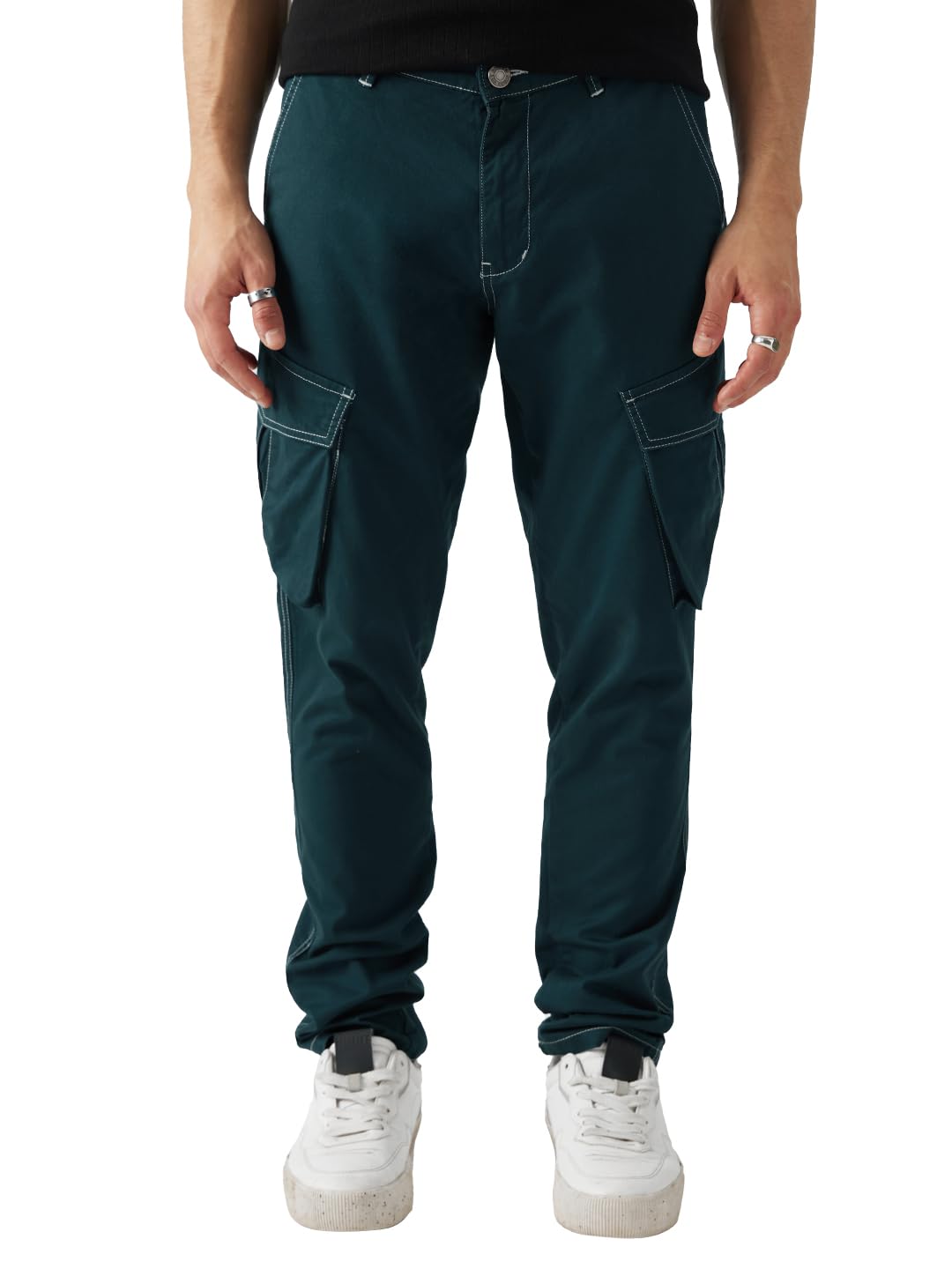 The Souled Store Men's Loose Fit Pants in neutral
