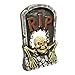 Halloween Haunters 23Halloween Haunters 23" RIP Graveyard Tombstone with Animated Skeleton Skull Crawling Out Prop Decoration - Scary Groundbreaker Moving Skull with Light-Up Eyes