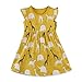 Produktbild Houfung Mädchen Kleider Kleidung New Sommer ärmellos Floral Casual Kleid für Kinder Mädchen T-Shirt Baumwolle Kleid - - 6 Jahre