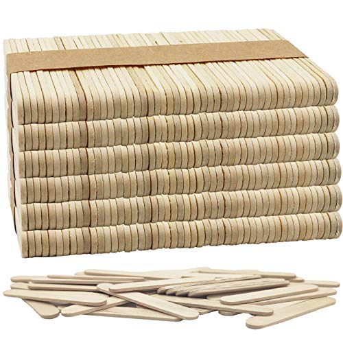 OWLKELA 300PCS Mini Lollipop Sticks 2.5 inch Wood Craft Sticks Lolly Sticks for Home and School Crafts Lollipop Sticks Popsicle Sticks Ideal for Arts and Handwork Classroom Art Supplies