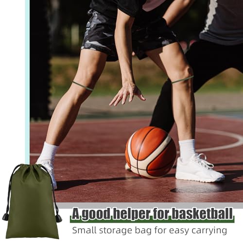 Image of Foilswirl Silicone Patella Knee Band for Basketball Patella Tendon Support Knee Pain Running Tendon Brace Support Strap(2,Army Green,M)