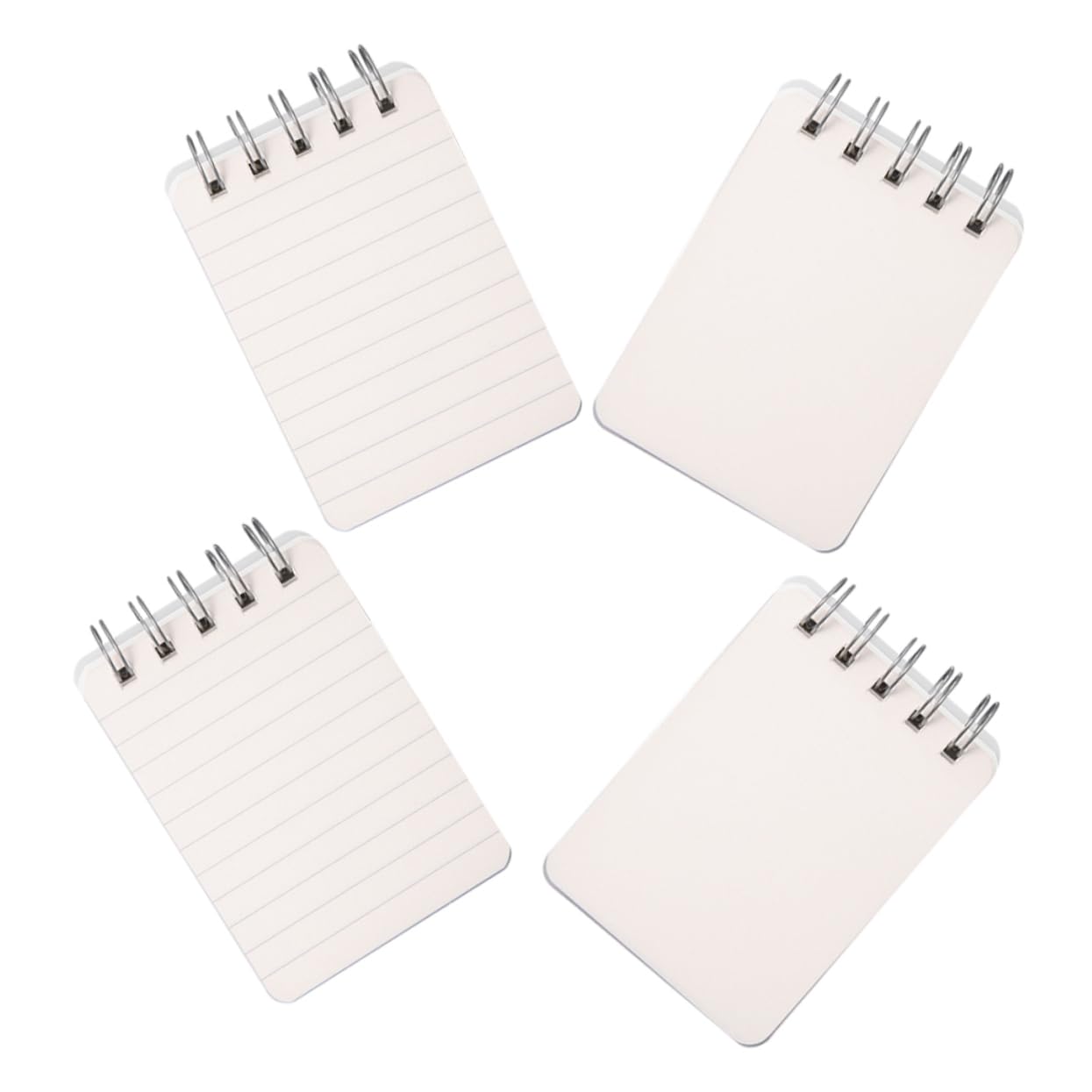 Operitacx 5 Ensembles Mini Cahier Carnet De Poche Ventilateurs Portables Cahier Spirale Cahiers En Vrac Cahiers Et Journaux Cahier À Spirale Mini-bloc-notes Blanche Le Fer 4 Pièces * 5