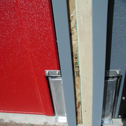 Image of 36 inch x 84 inch Pro Tuff Red Double Panel Commercial Restaurant Kitchen Swinging Traffic Door, Kitchen Swing Restaurant Door from Discount Commercial Doors