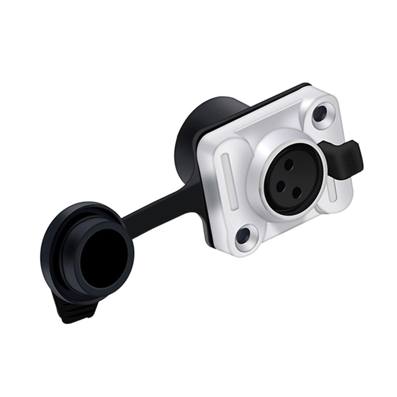 1 szt. 3-pinowy XLR męski na żeński kabel przedłużający mikrofon złącze audio adapter wtyczka gniazdo audio (1 x F 3P srebrny)