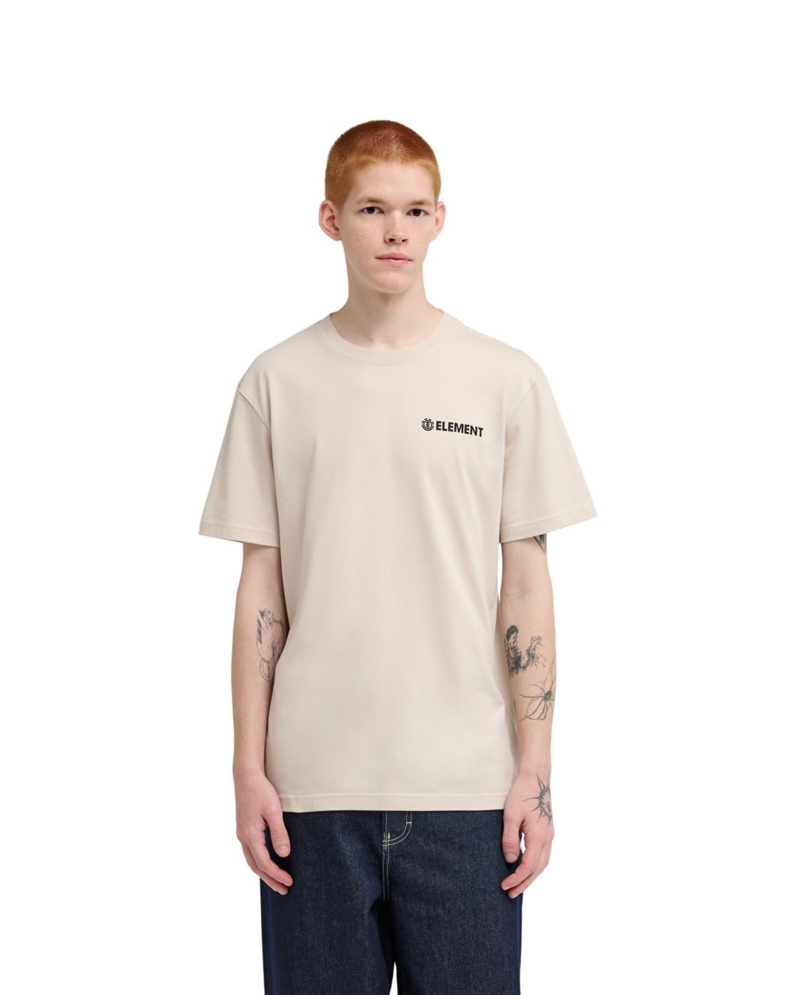 Element Blazin Chest - Short Sleeve T-Shirt - Men - Beige.
