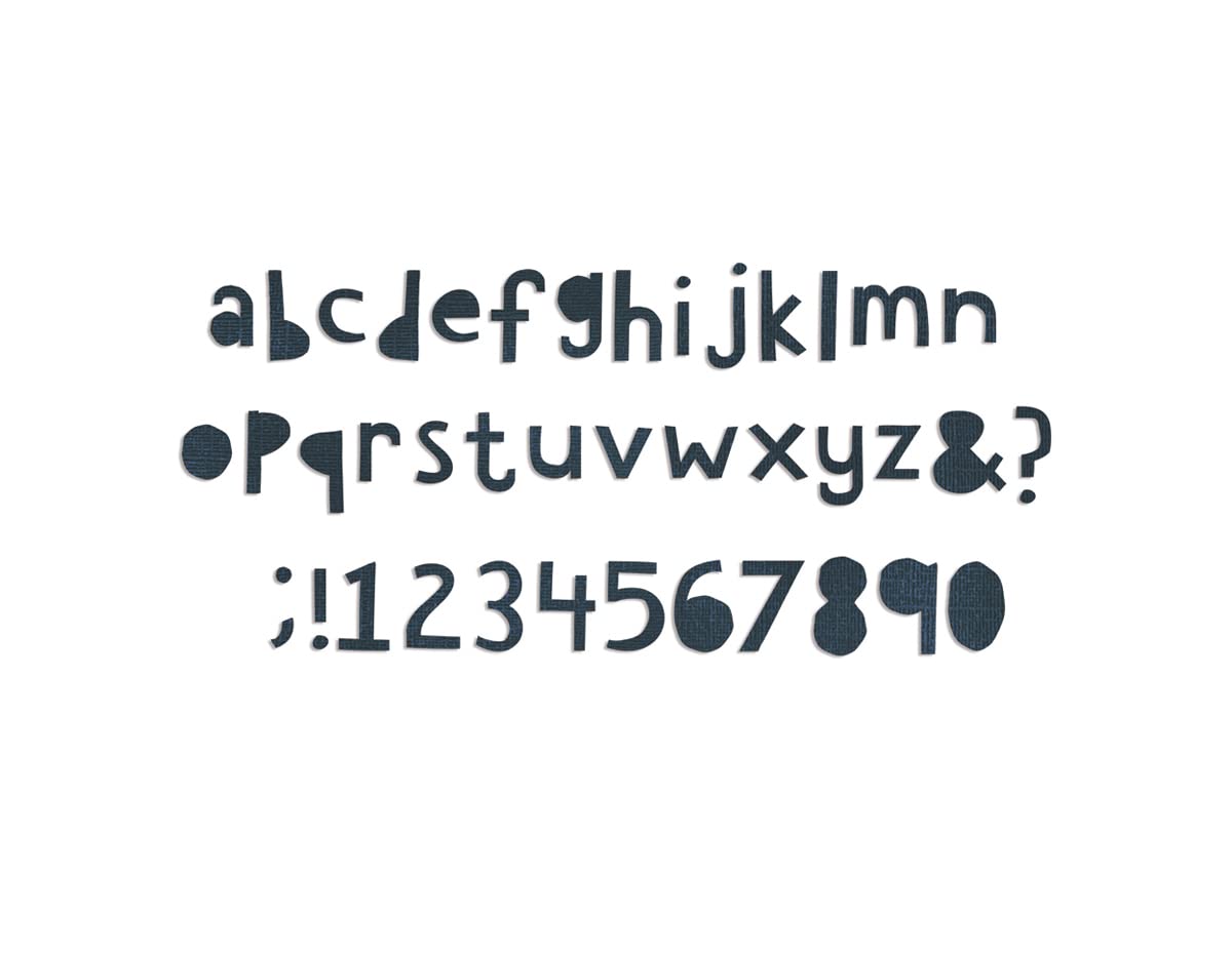 Sizzix Bigz Alphabet Die Cutout Lower by Tim Holtz, Wood/Steel/Plastic, Multi-Colour, 37.6 x 15.3 x 2 cm, 662708