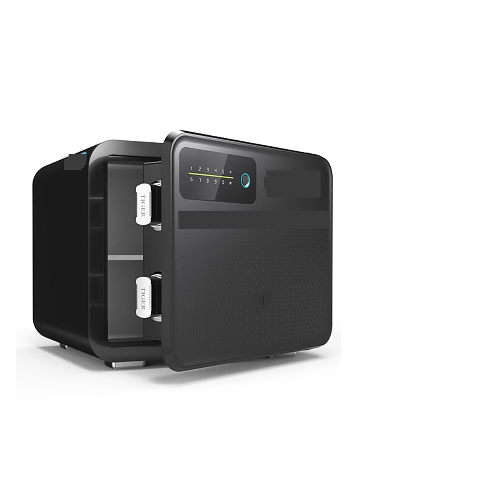 Coffre-fort Numérique À Empreintes Digitales, Coffre-fort Avec Mot De Passe Antivol, Bijoux De Bureau Invisibles Avec Serrure, Armoire D'alarme(Zwart)