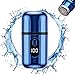 Mini Electric Shaver for Men Women, USB-C Rechargeable Capsule Razor with Wet and Dry Shaving, Portable Shaver with Digital Display, Cordless Compact Shaver for Travel Home Business Trip (Blue)