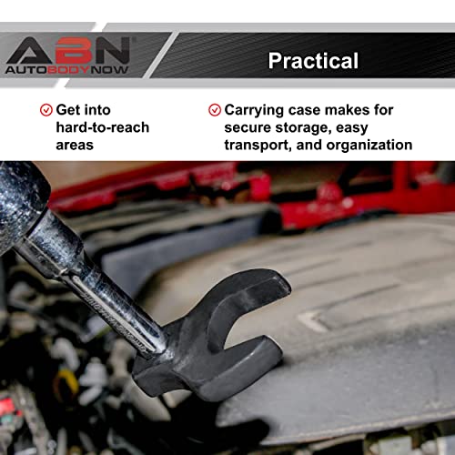 Abn Crowfoot Wrench Sae Standard 3/8In Drive 11-Piece Set For When Regular Sockets/Wrenches Cannot Get The Job Done #TOP2