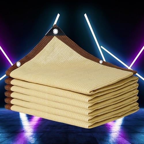Voile d'ombrage rectangulaire beige 3x4m avec oeillets pour jardin - 2