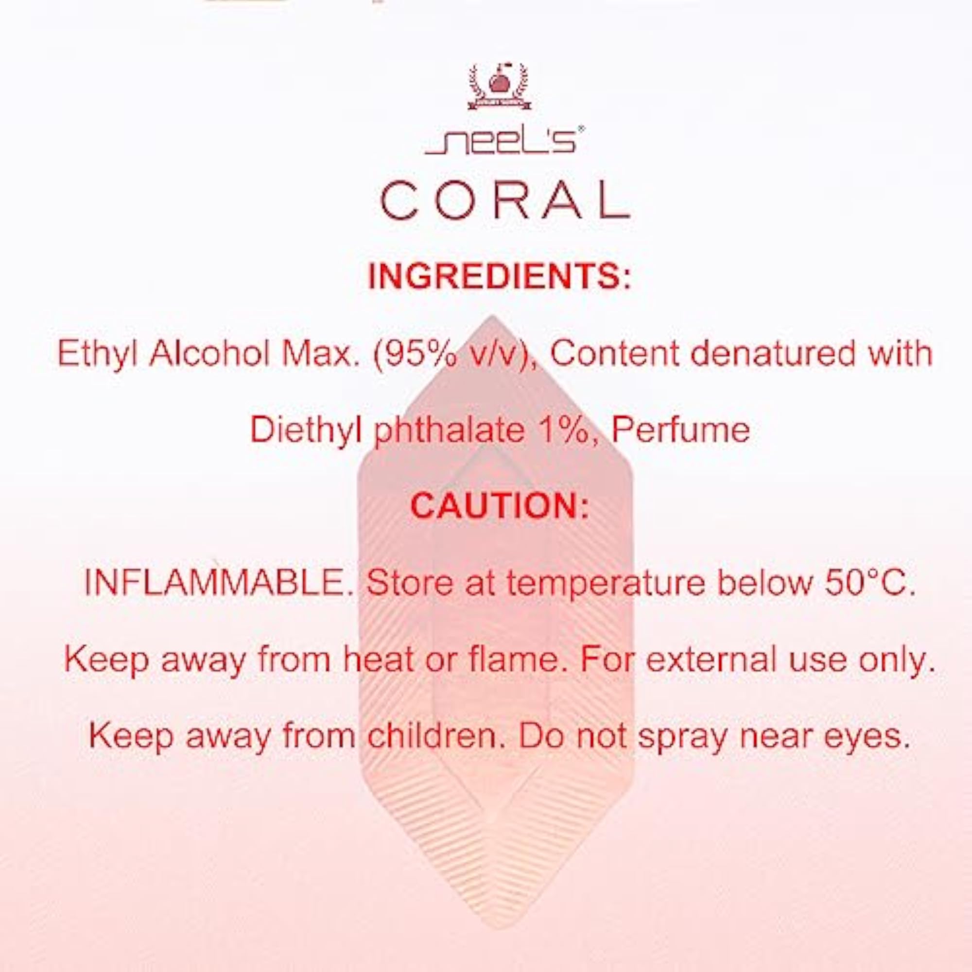 Neel's Premium Coral Perfume 100ml, Unisex Fragrance
