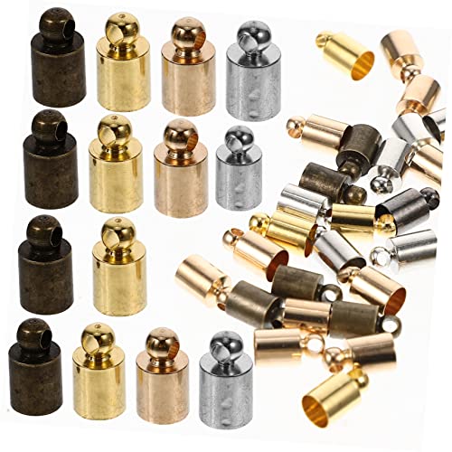 30pc / 10 Sets Antique Silver Pewter S Hook End Caps Leather Cord