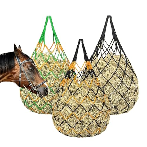 Bolsa de heno para caballos de gran capacidad, resistencia extrema al desgarro, para cabras ovejas y caballos para vallas de remolque, establos pastos graneros para caballos ovejas