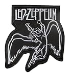 hotrodspirit – hotrodspirit - Aufnäher LED Zeppelin Engel schwarz und weiß 