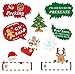 Konsait 42 Count Christmas Photo Booth Props, Christmas Photo Props with Sticks, Xmas Selfie Props Backdrop Decor for Christmas Party Favors Supplies Decoration,Christmas Games Set