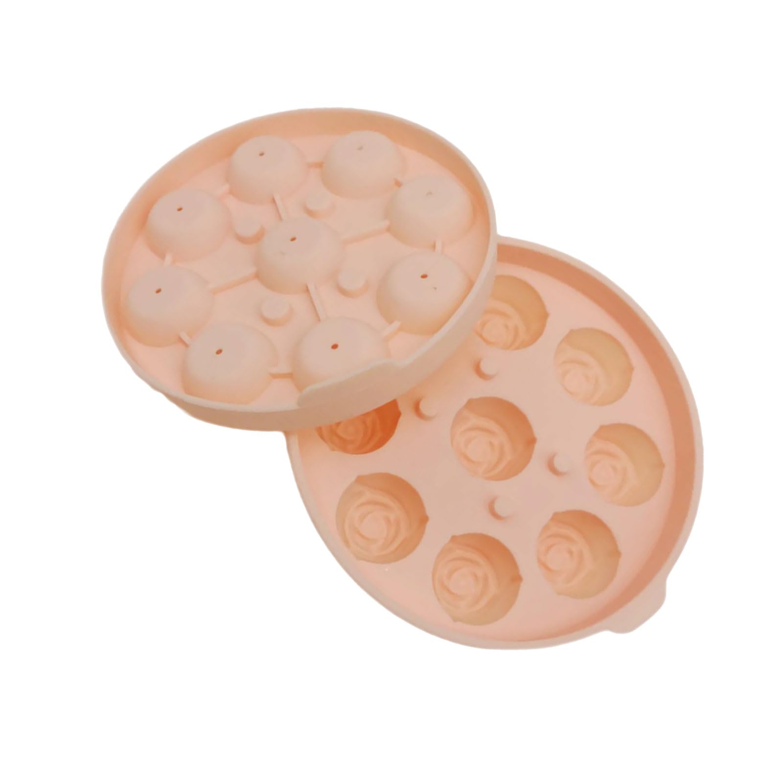 Xinsheinelry Shape Ice Cubes Trays Silicone Ice Cubes Tray Party Supplies 3D Rose Molds for Cocktails Juices and Coffee Silicone Tray