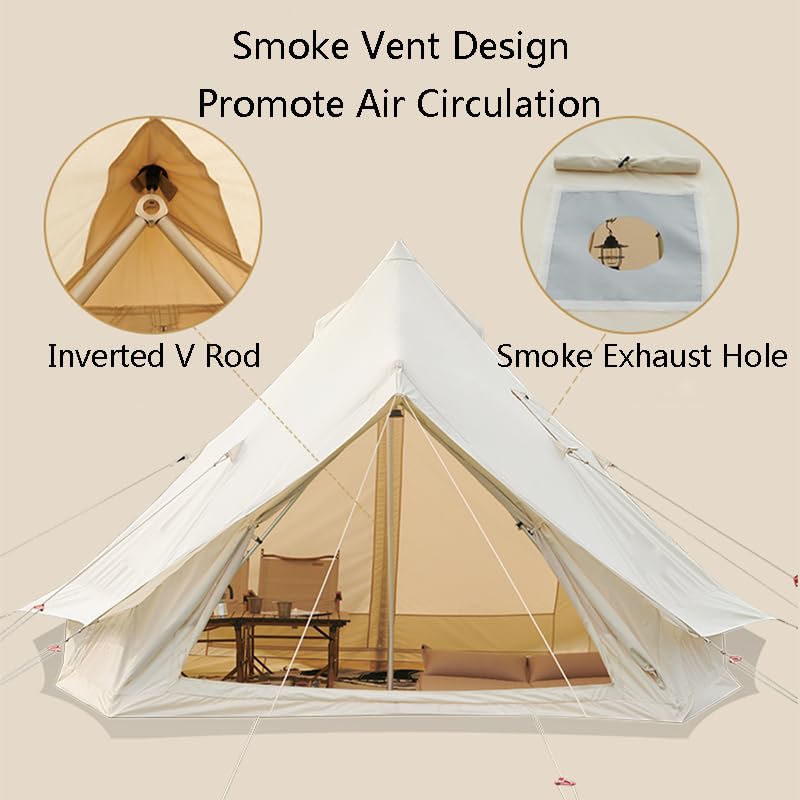 Carpa para camping para 4-6 personas resistente y ventilada miniatura 4
